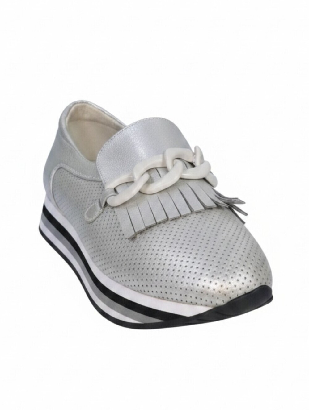 COCONUTS by Matisse Bess Metallic EVA Platform Loafer Sneaker Hybrid Size 7